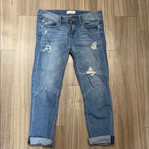 Express Relaxed/Low Rise Boyfriend Crop Jeans